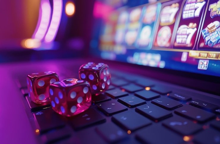 Tampilan meja Live Casino omotogel dengan dealer nyata siaran langsung